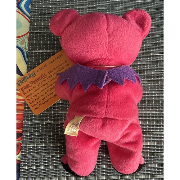 Vintage New Grateful Dead Beanie Bear ALTHEA 1997 Original Tag & Collector Card - Picture 2 of 5